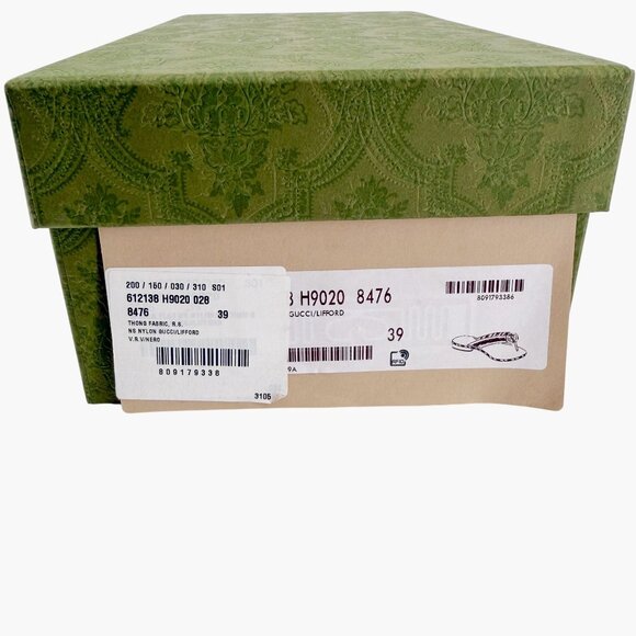 Gucci Kika Red Interlocking GG Thong Flip Flop Sandals Flat Size 39 US 9 Women's - Picture 14 of 14